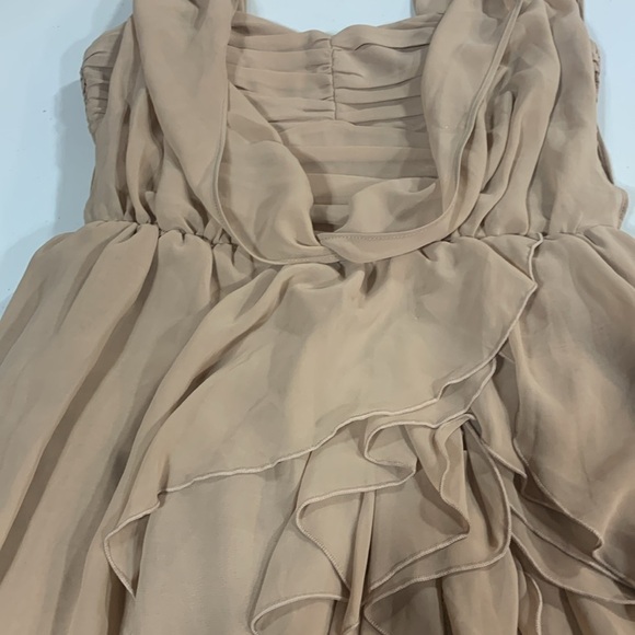 ❤️ H&M Beige Ruffle Dress - Picture 4 of 4
